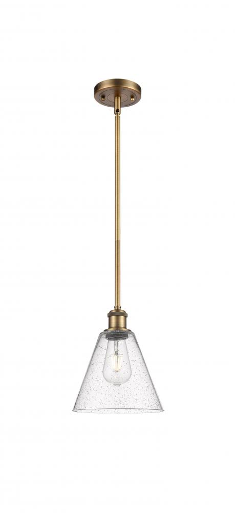 Berkshire - 1 Light - 8 inch - Brushed Brass - Mini Pendant