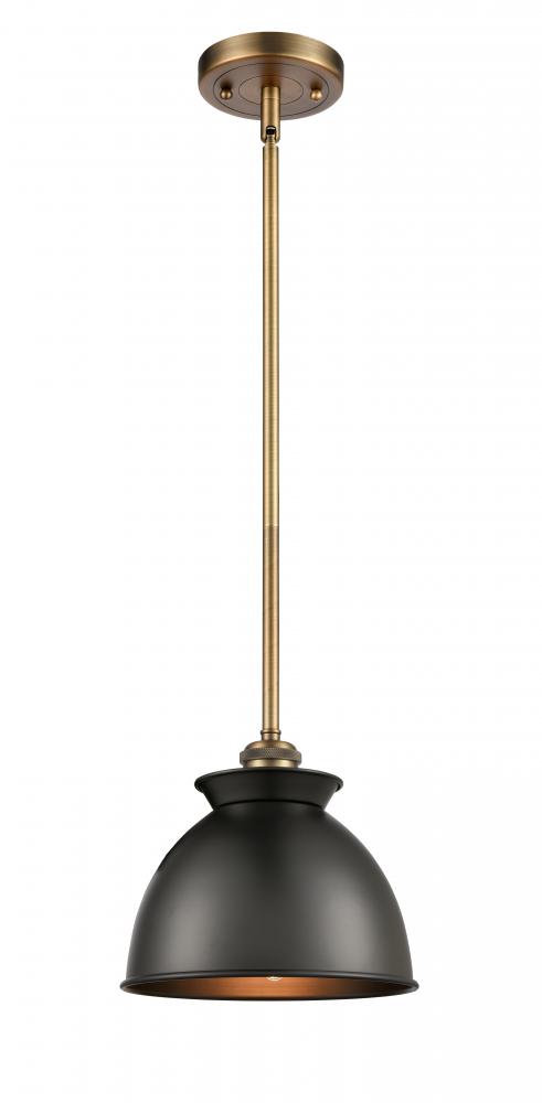 Adirondack - 1 Light - 8 inch - Brushed Brass - Mini Pendant