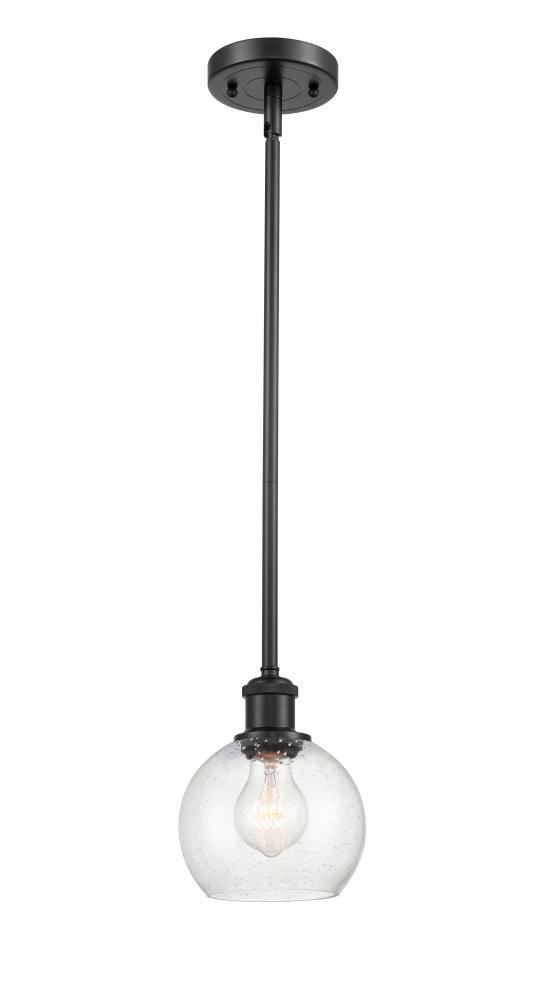 Athens - 1 Light - 6 inch - Matte Black - Mini Pendant