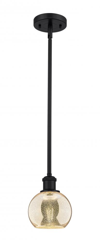 Athens - 1 Light - 6 inch - Matte Black - Mini Pendant