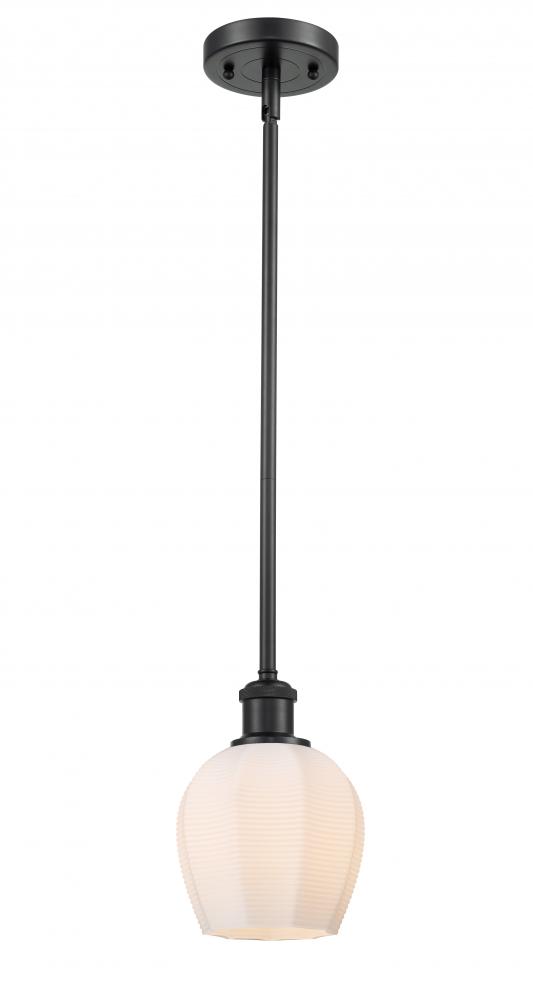 Norfolk - 1 Light - 6 inch - Matte Black - Mini Pendant