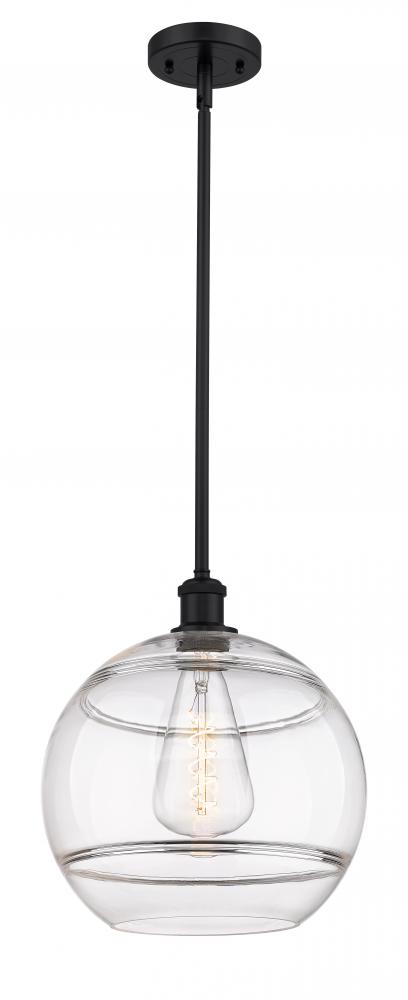 Rochester - 1 Light - 12 inch - Matte Black - Mini Pendant