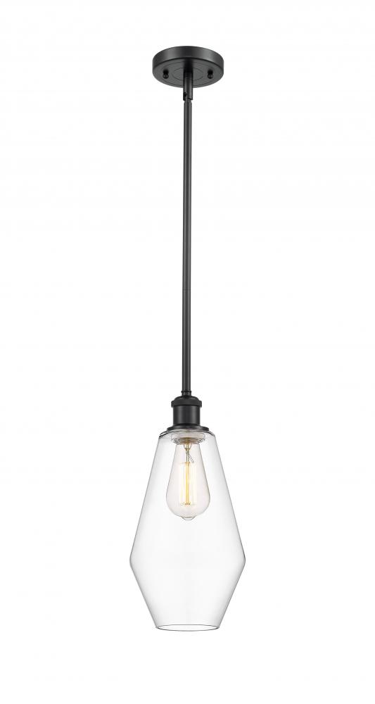 Cindyrella - 1 Light - 7 inch - Matte Black - Mini Pendant