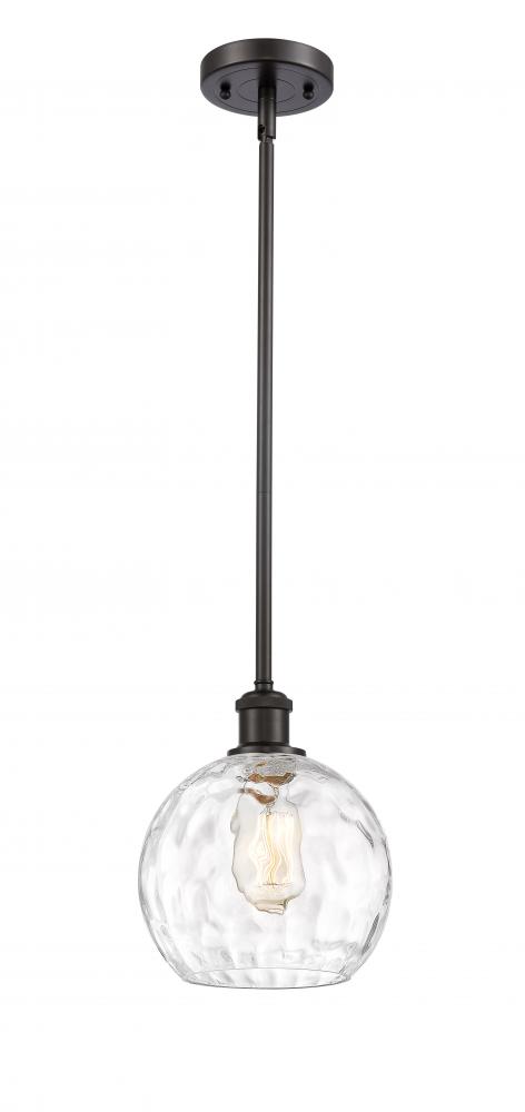 Athens Water Glass - 1 Light - 8 inch - Oil Rubbed Bronze - Mini Pendant