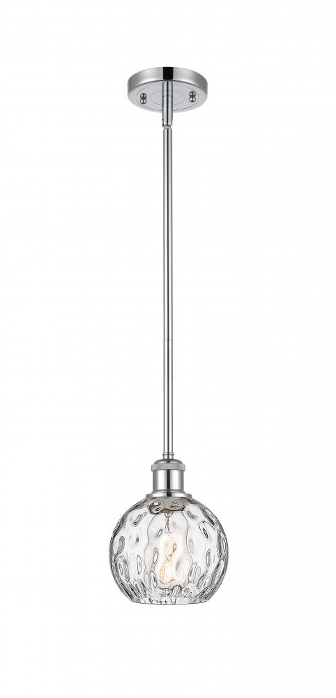 Athens Water Glass - 1 Light - 6 inch - Polished Chrome - Mini Pendant