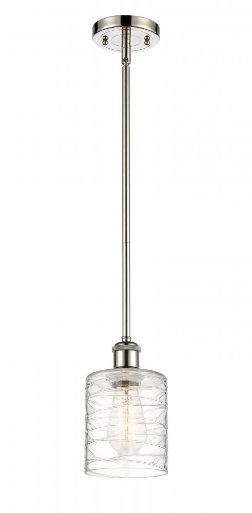 Cobbleskill - 1 Light - 5 inch - Polished Nickel - Mini Pendant