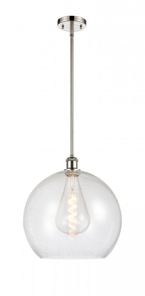 Athens - 1 Light - 14 inch - Polished Nickel - Pendant