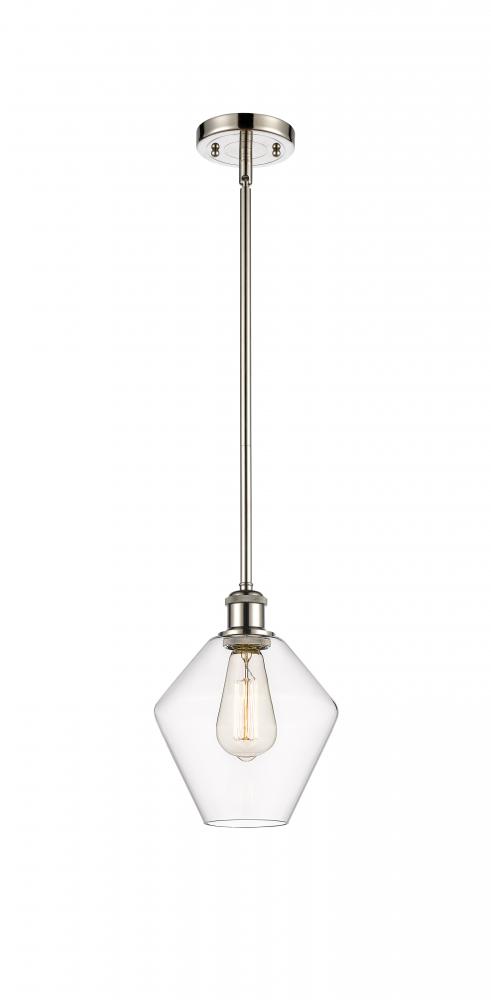 Cindyrella - 1 Light - 8 inch - Polished Nickel - Mini Pendant