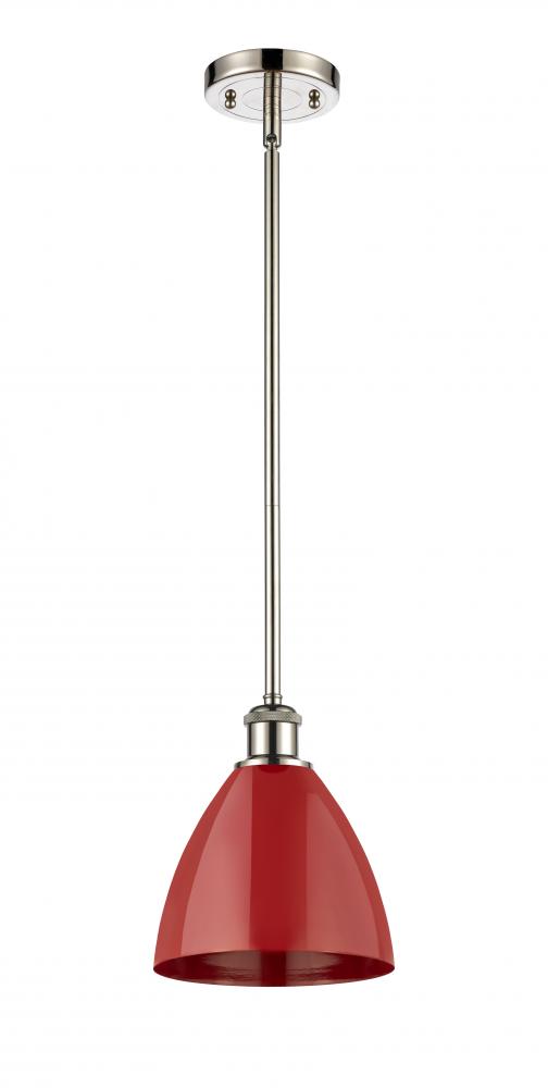 Plymouth - 1 Light - 8 inch - Polished Nickel - Pendant