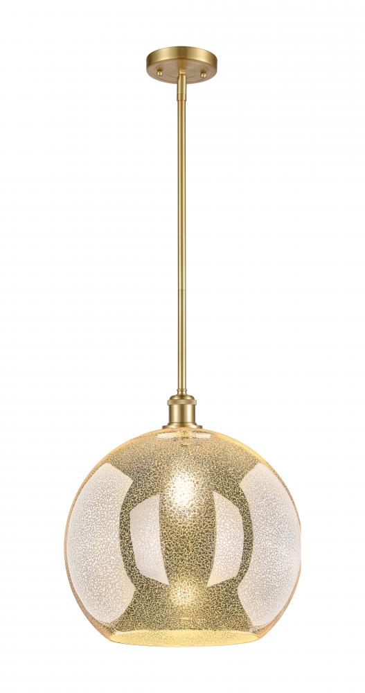 Athens - 1 Light - 14 inch - Satin Gold - Pendant