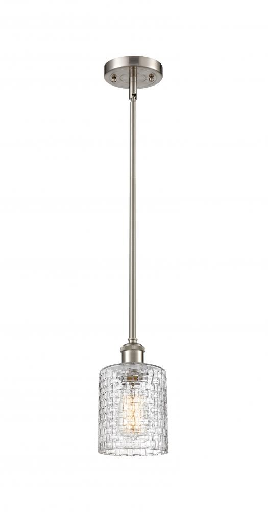 Cobbleskill - 1 Light - 5 inch - Brushed Satin Nickel - Mini Pendant