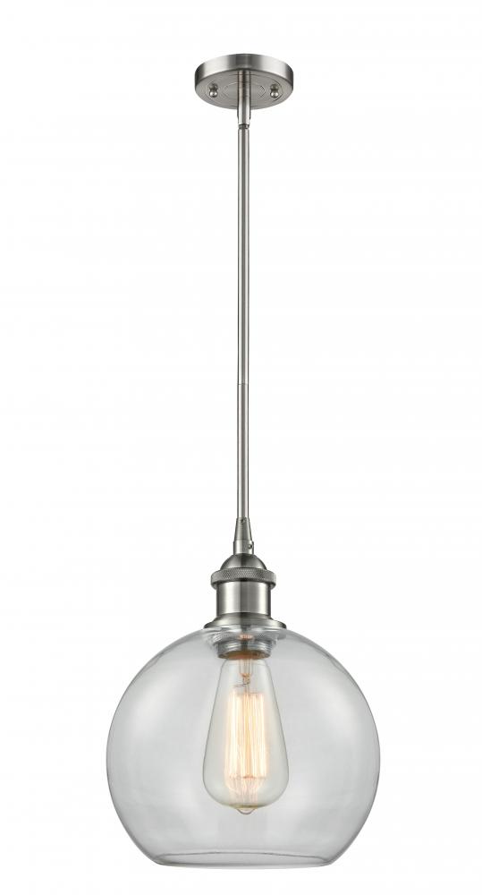 Athens - 1 Light - 8 inch - Brushed Satin Nickel - Mini Pendant