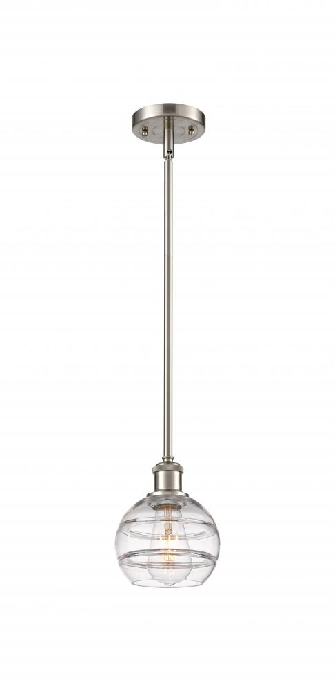 Rochester - 1 Light - 6 inch - Brushed Satin Nickel - Mini Pendant