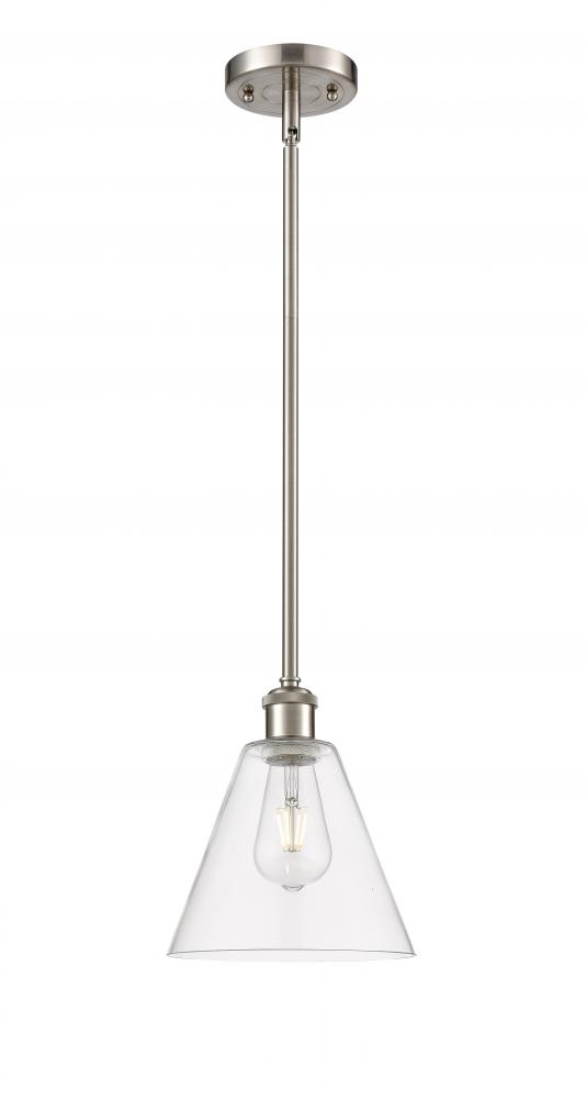 Berkshire - 1 Light - 8 inch - Brushed Satin Nickel - Mini Pendant