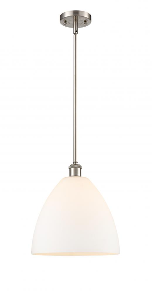 Bristol - 1 Light - 12 inch - Brushed Satin Nickel - Mini Pendant