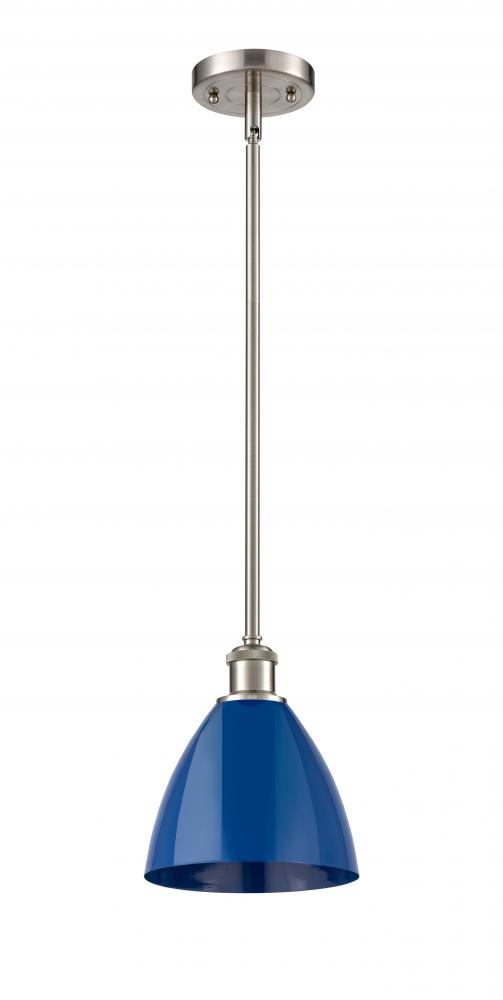 Plymouth - 1 Light - 8 inch - Brushed Satin Nickel - Pendant