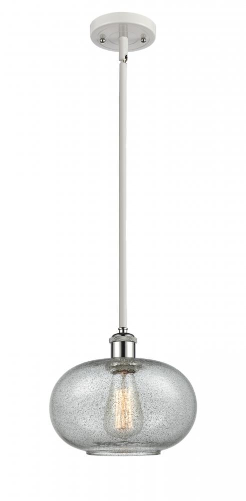 Gorham - 1 Light - 10 inch - White Polished Chrome - Mini Pendant