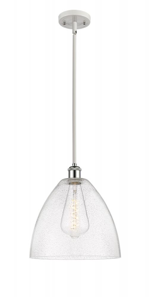 Bristol - 1 Light - 12 inch - White Polished Chrome - Mini Pendant