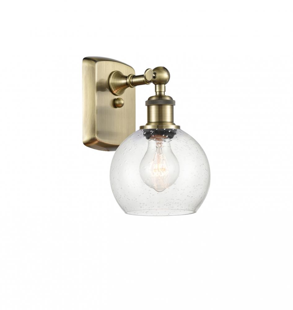 Athens - 1 Light - 6 inch - Antique Brass - Sconce