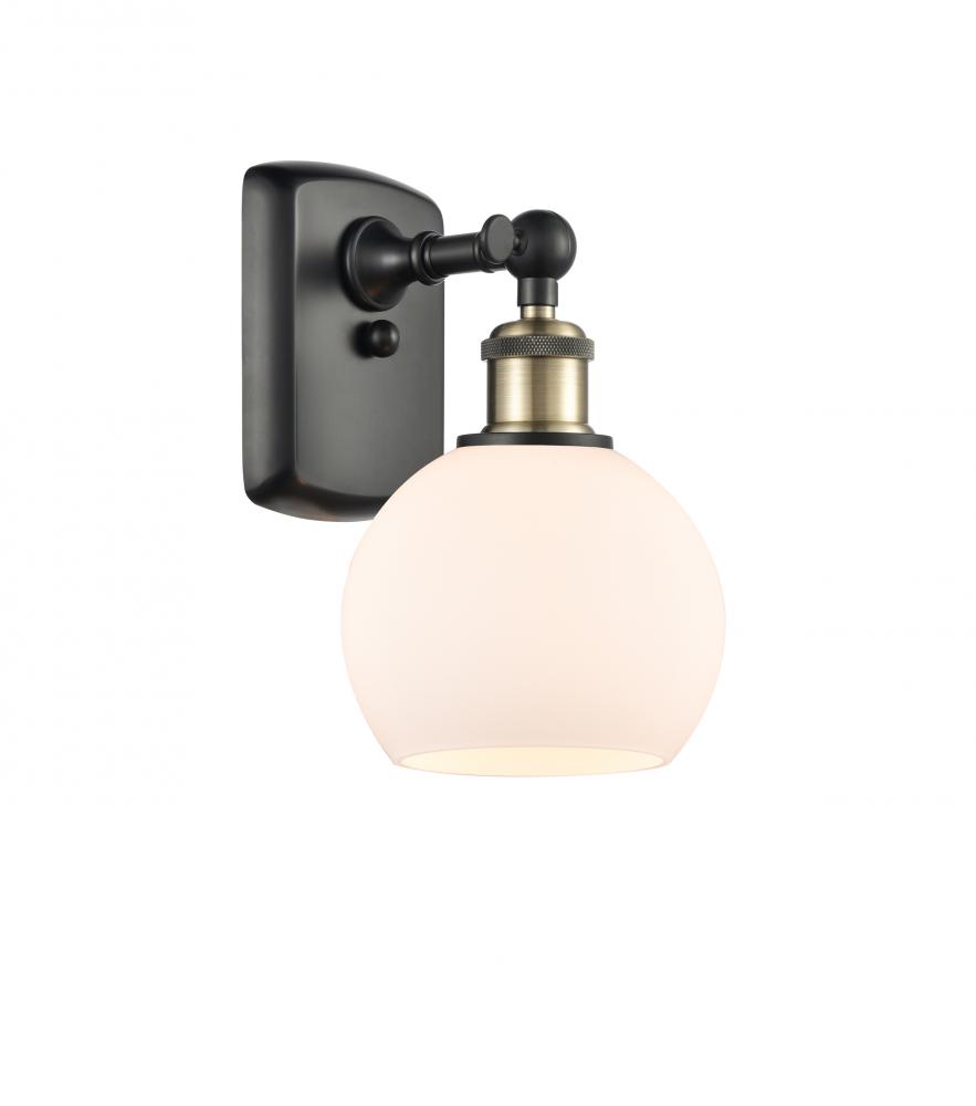 Athens - 1 Light - 6 inch - Black Antique Brass - Sconce