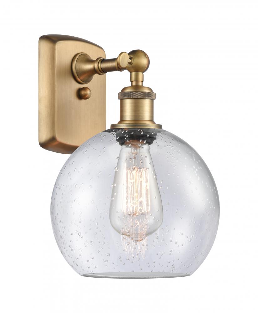 Athens - 1 Light - 8 inch - Brushed Brass - Sconce