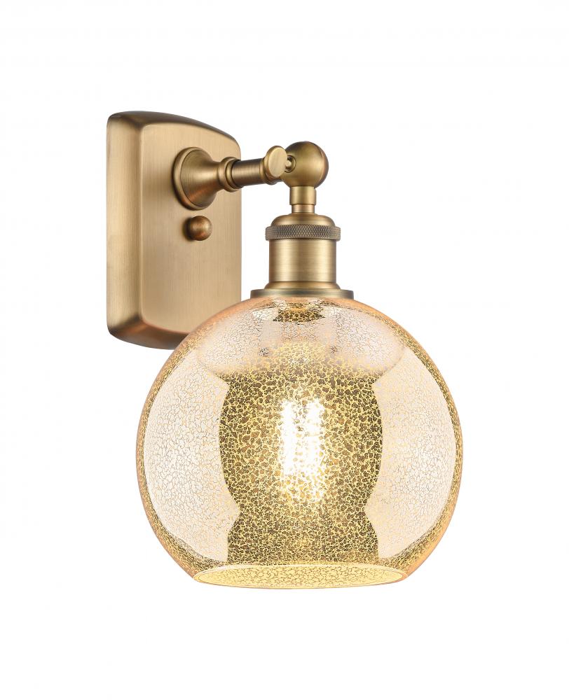 Athens - 1 Light - 8 inch - Brushed Brass - Sconce
