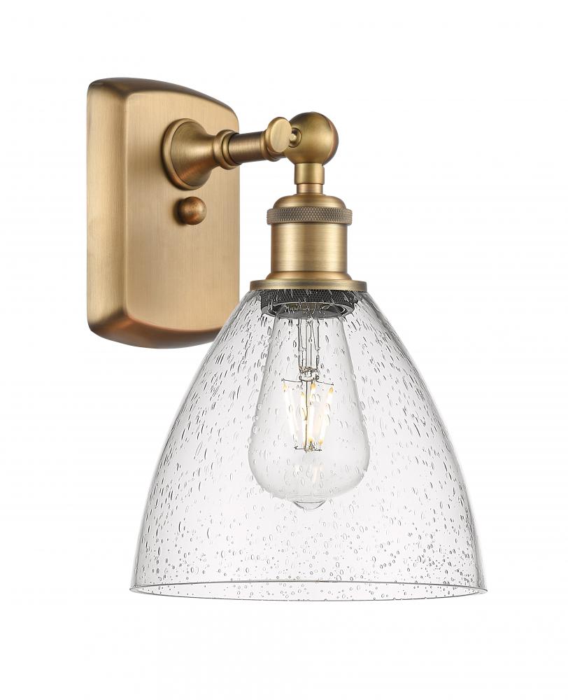 Bristol - 1 Light - 8 inch - Brushed Brass - Sconce