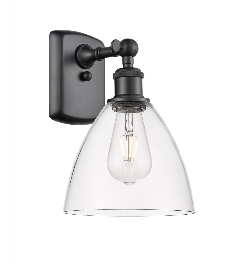 Bristol - 1 Light - 8 inch - Matte Black - Sconce