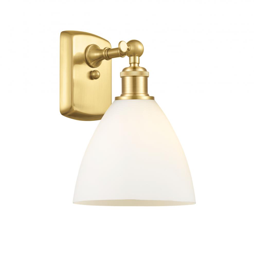 Bristol - 1 Light - 8 inch - Satin Gold - Sconce