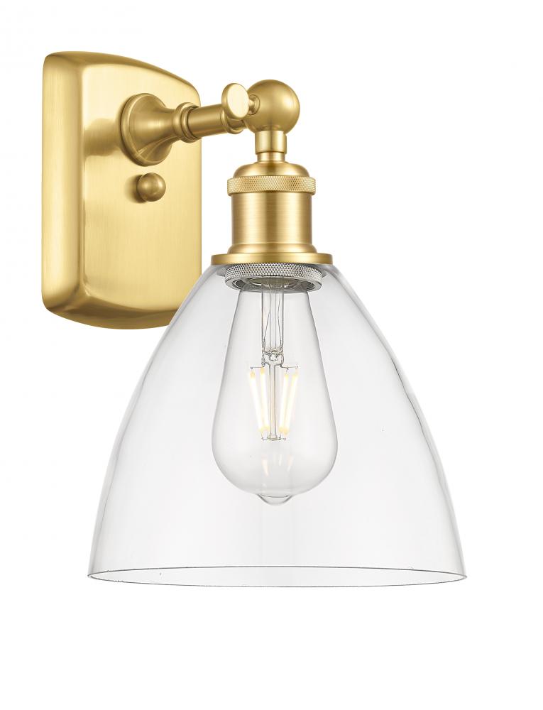 Bristol - 1 Light - 8 inch - Satin Gold - Sconce