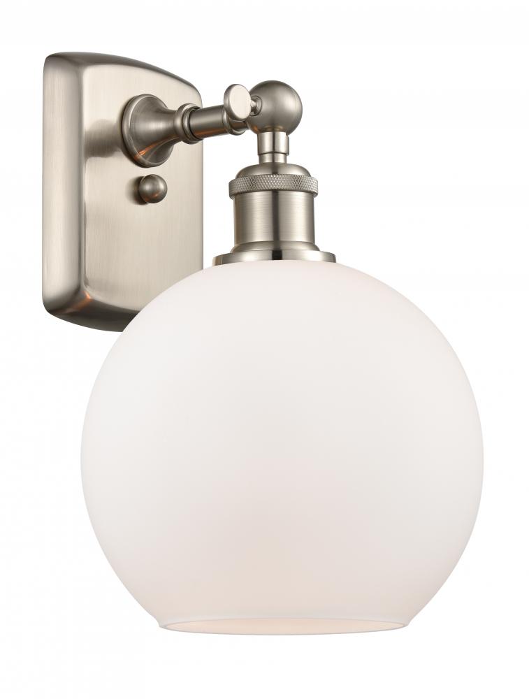 Athens - 1 Light - 8 inch - Brushed Satin Nickel - Sconce