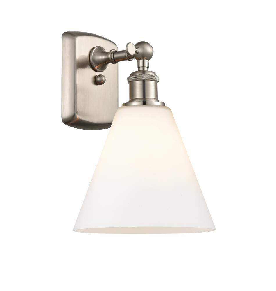 Berkshire - 1 Light - 8 inch - Brushed Satin Nickel - Sconce