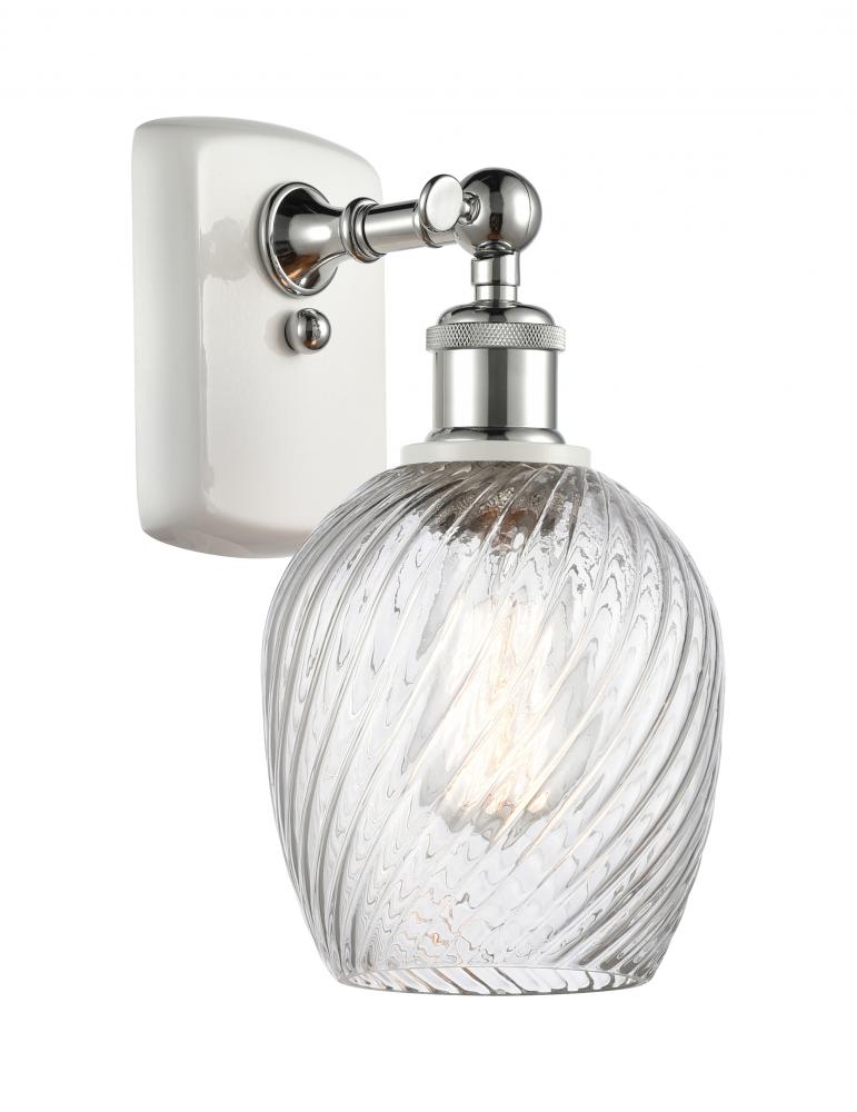 Salina - 1 Light - 6 inch - White Polished Chrome - Sconce