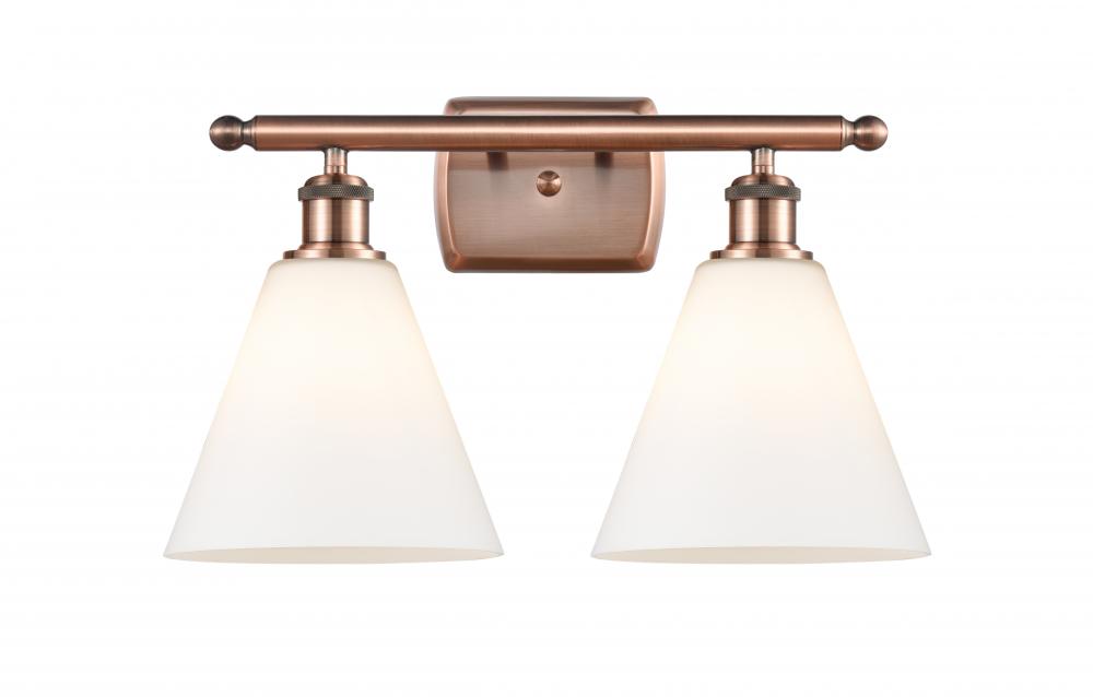 Berkshire - 2 Light - 18 inch - Antique Copper - Bath Vanity Light