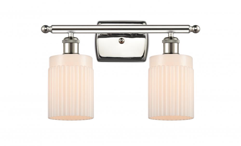 Hadley - 2 Light - 15 inch - Polished Nickel - Bath Vanity Light