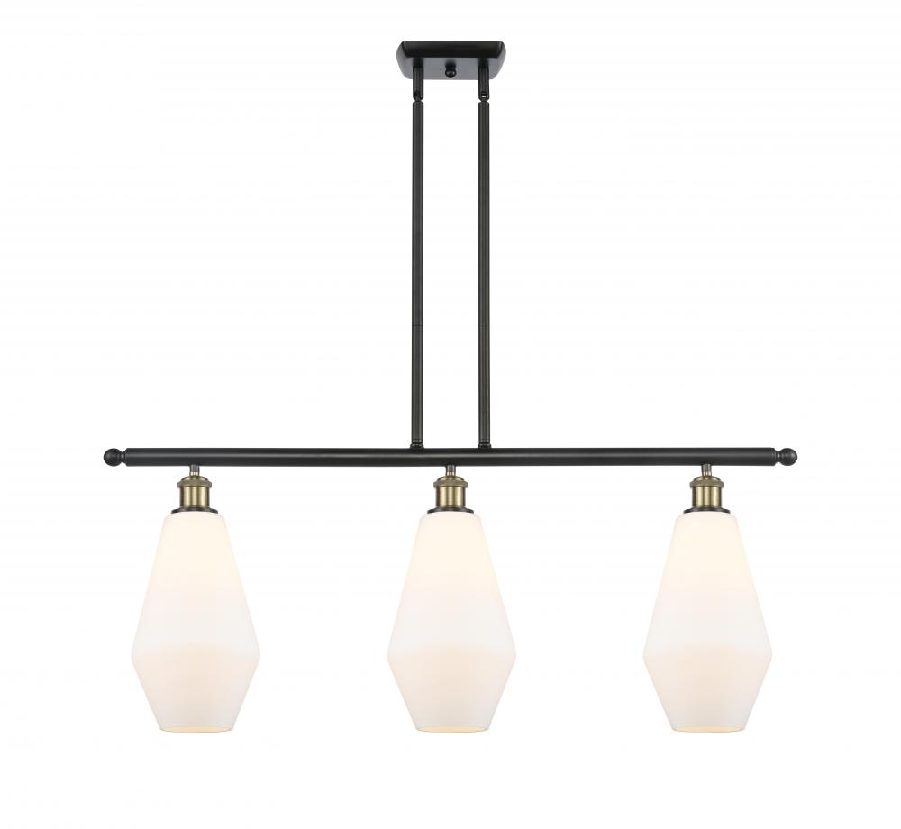 Cindyrella - 3 Light - 36 inch - Black Antique Brass - Cord hung - Island Light