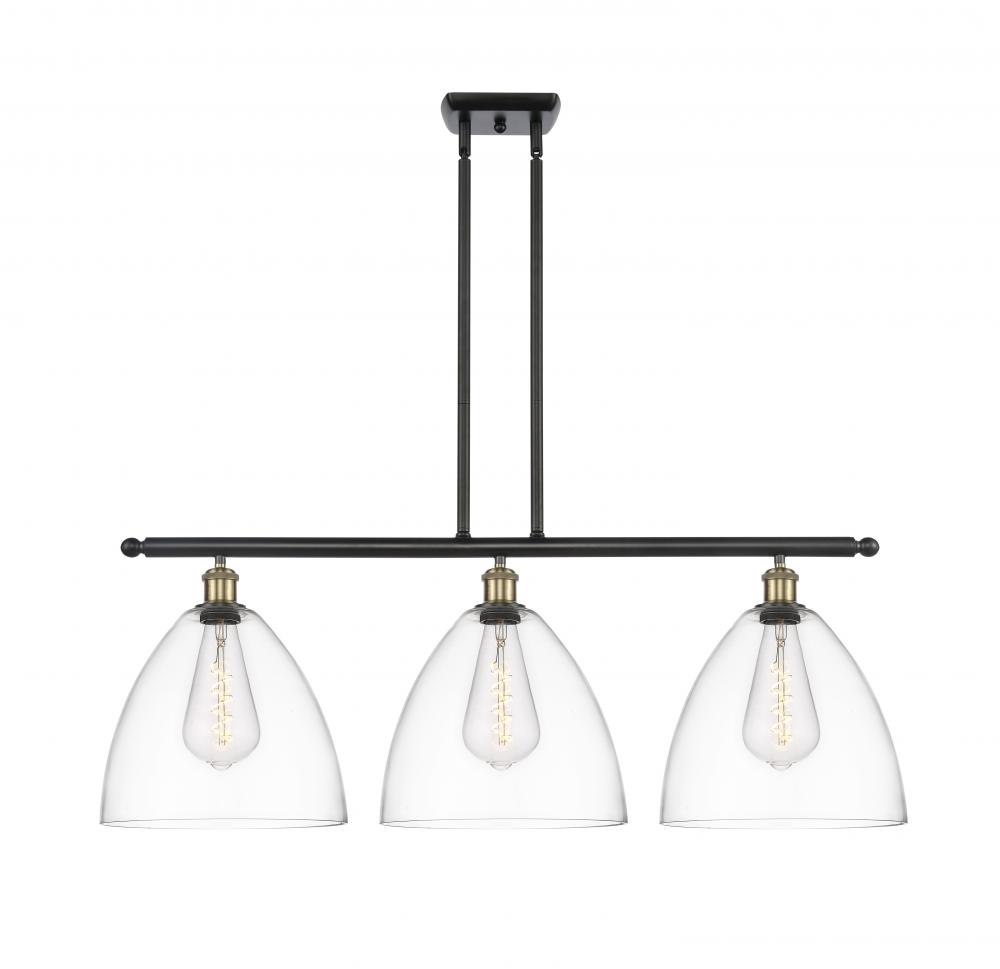 Bristol - 3 Light - 39 inch - Black Antique Brass - Cord hung - Island Light