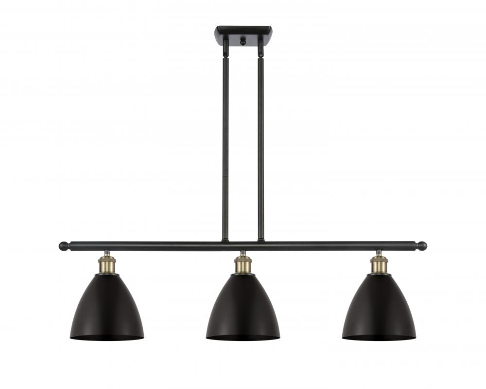 Bristol - 3 Light - 36 inch - Black Antique Brass - Cord hung - Island Light