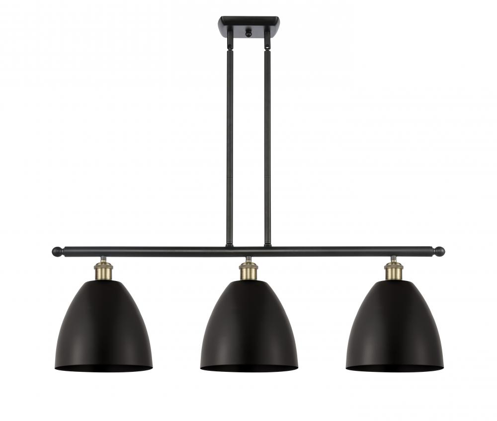 Bristol - 3 Light - 36 inch - Black Antique Brass - Cord hung - Island Light