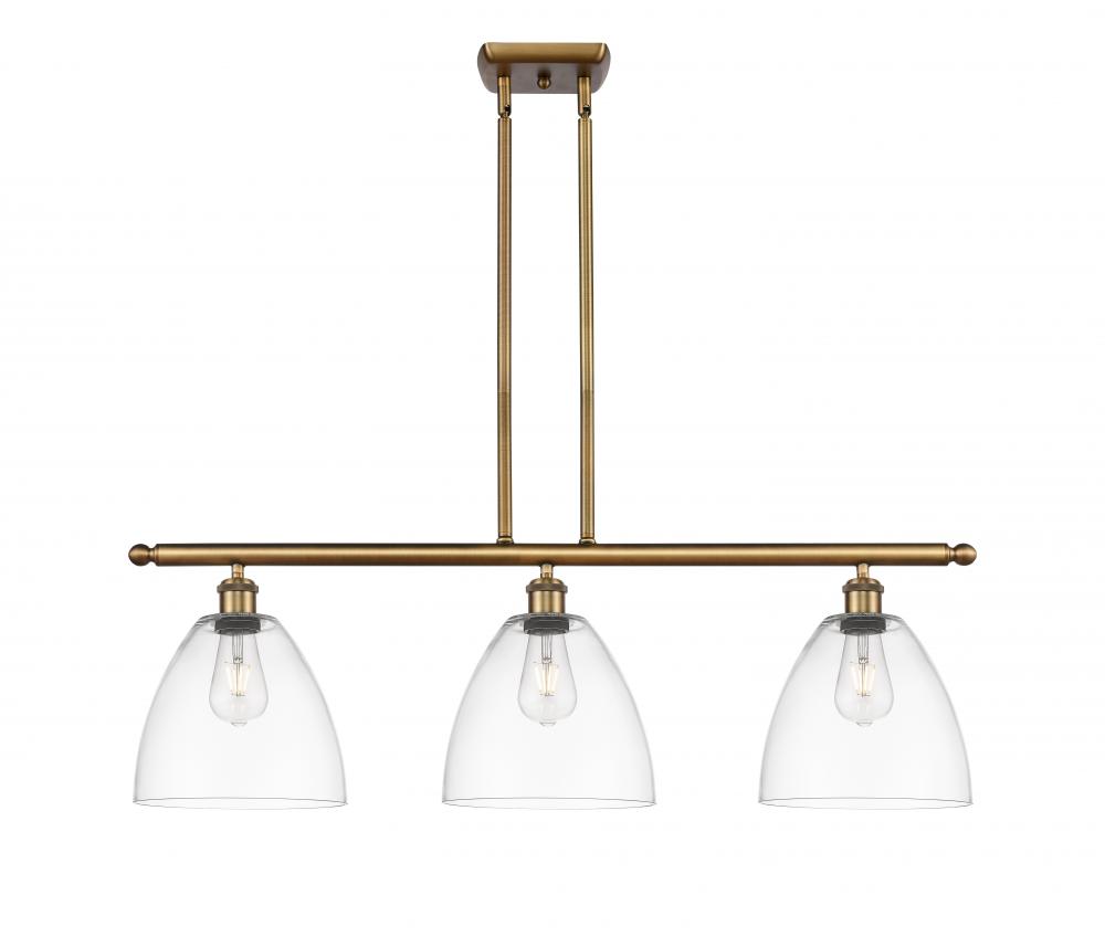 Bristol - 3 Light - 36 inch - Brushed Brass - Cord hung - Island Light