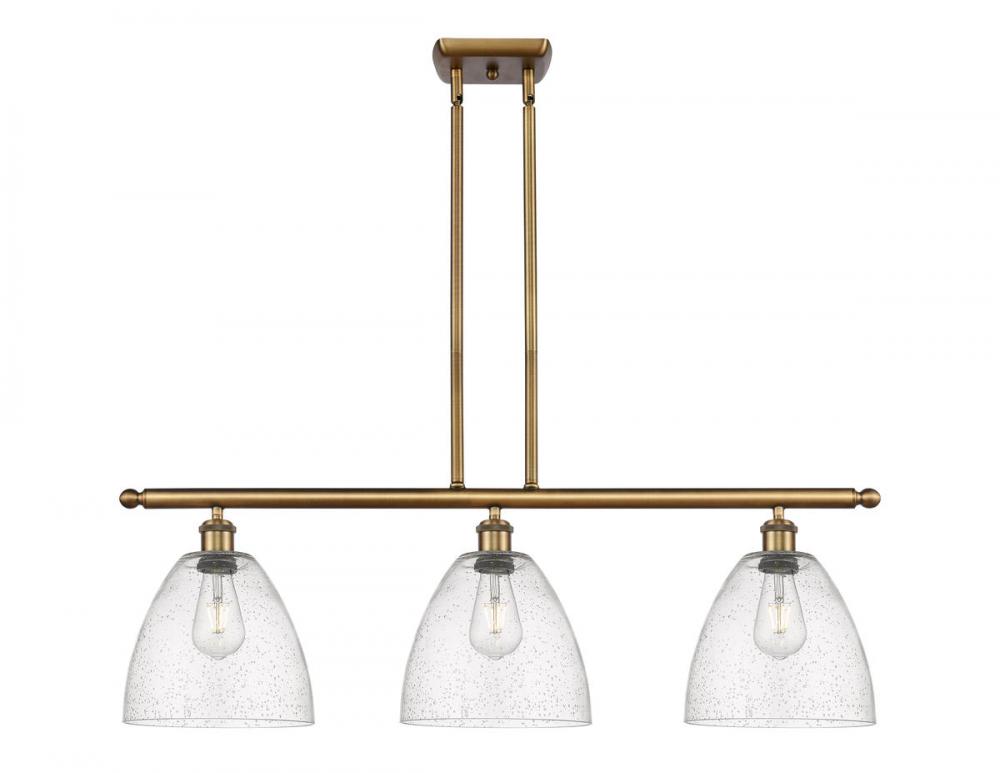 Bristol - 3 Light - 36 inch - Brushed Brass - Cord hung - Island Light