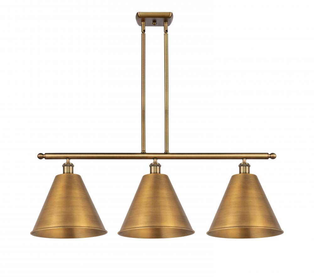 Berkshire - 3 Light - 39 inch - Brushed Brass - Cord hung - Island Light