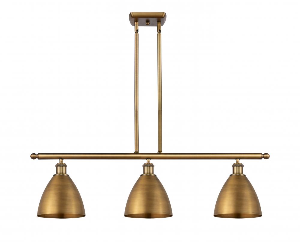 Bristol - 3 Light - 36 inch - Brushed Brass - Cord hung - Island Light