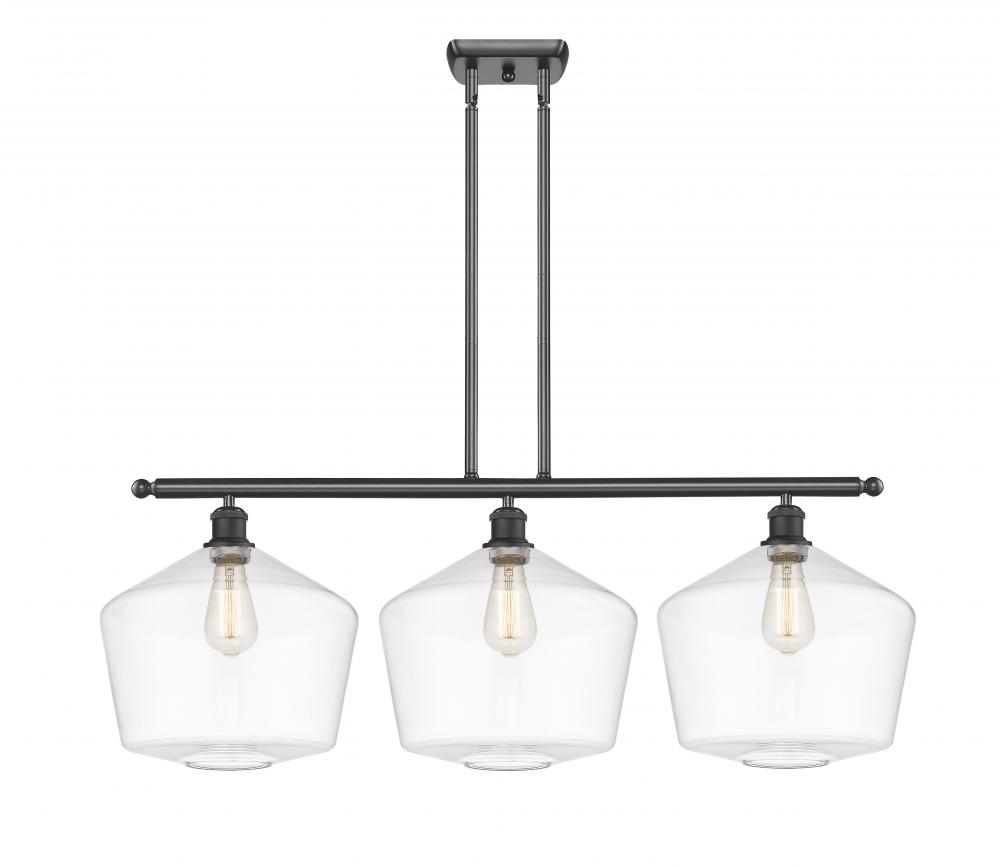 Cindyrella - 3 Light - 39 inch - Matte Black - Cord hung - Island Light