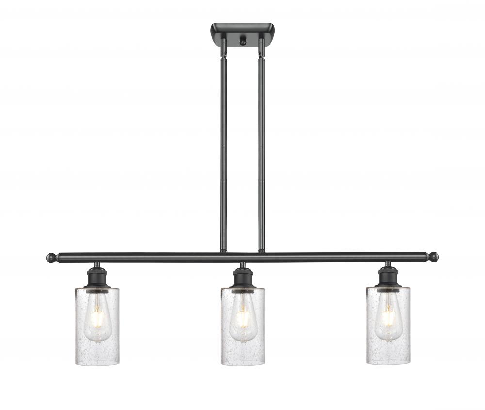 Clymer - 3 Light - 36 inch - Matte Black - Cord hung - Island Light