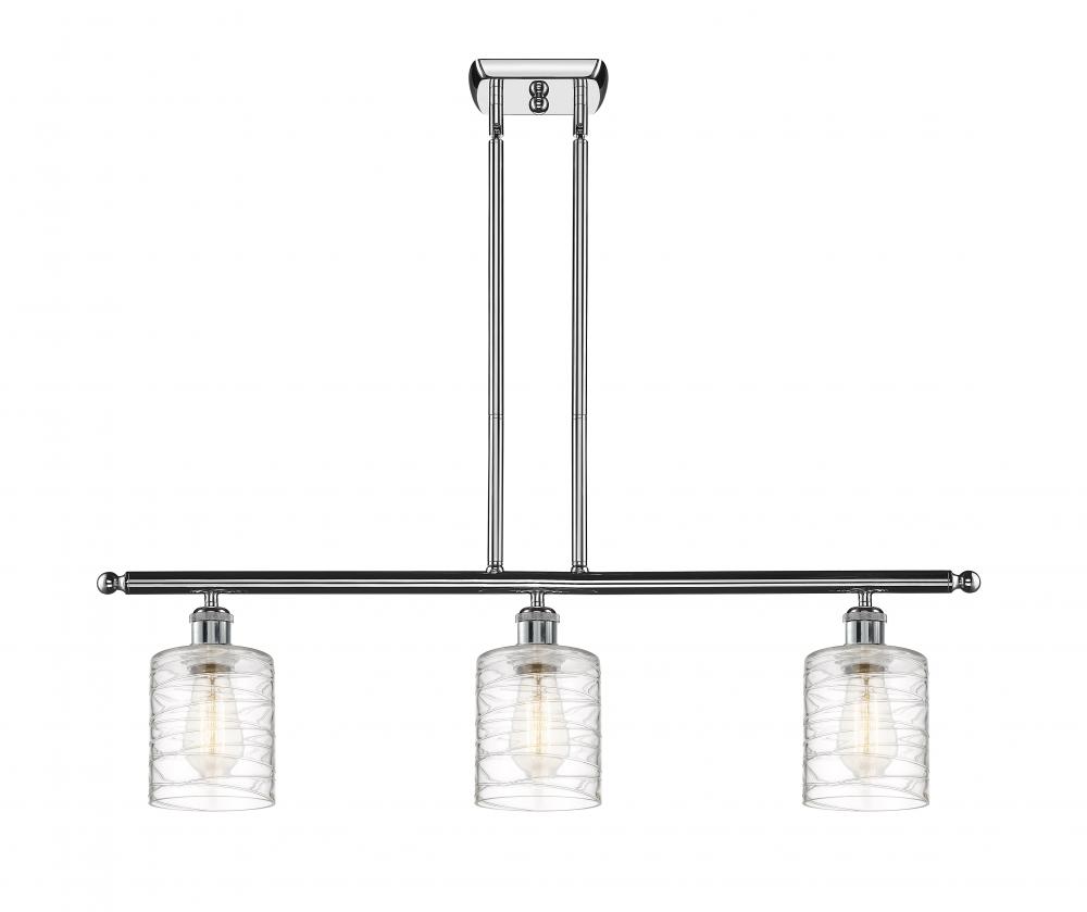 Cobbleskill - 3 Light - 36 inch - Polished Chrome - Cord hung - Island Light