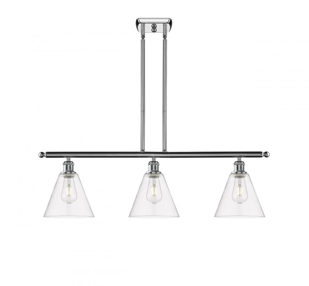 Berkshire - 3 Light - 36 inch - Polished Chrome - Cord hung - Island Light