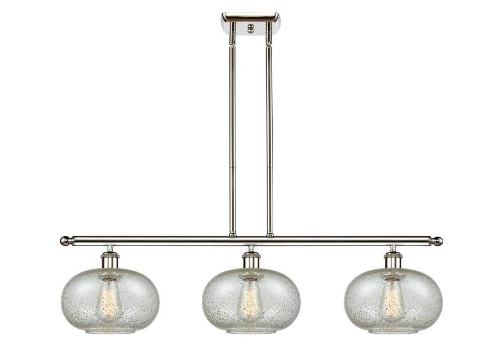 Gorham - 3 Light - 36 inch - Polished Nickel - Cord hung - Island Light