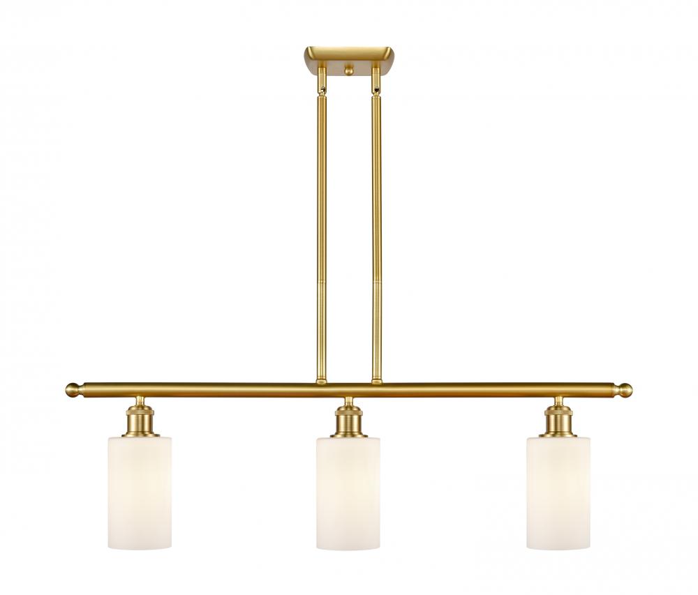 Clymer - 3 Light - 36 inch - Satin Gold - Cord hung - Island Light