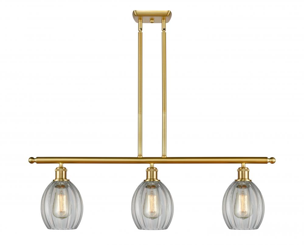 Eaton - 3 Light - 36 inch - Satin Gold - Cord hung - Island Light